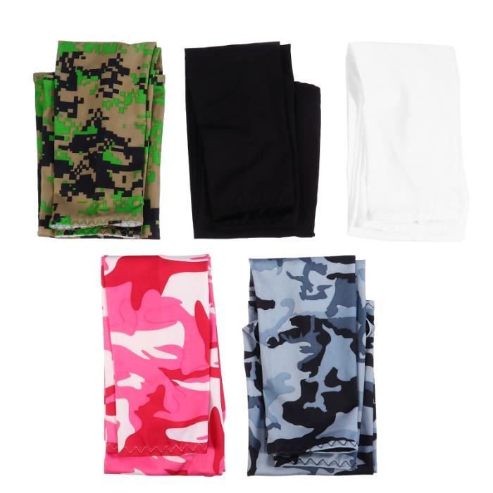 5 paires de manches solaires portatifs Créatifs Bras de protection pour veste de sport - cache-cŒur de sport textile technique