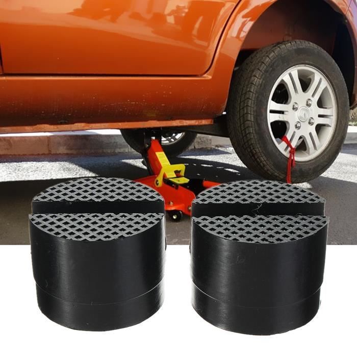 U 2pc Universel Cric Caoutchouc Bloc de Support Ascenseur Tampon Tapis Pr Auto Voiture