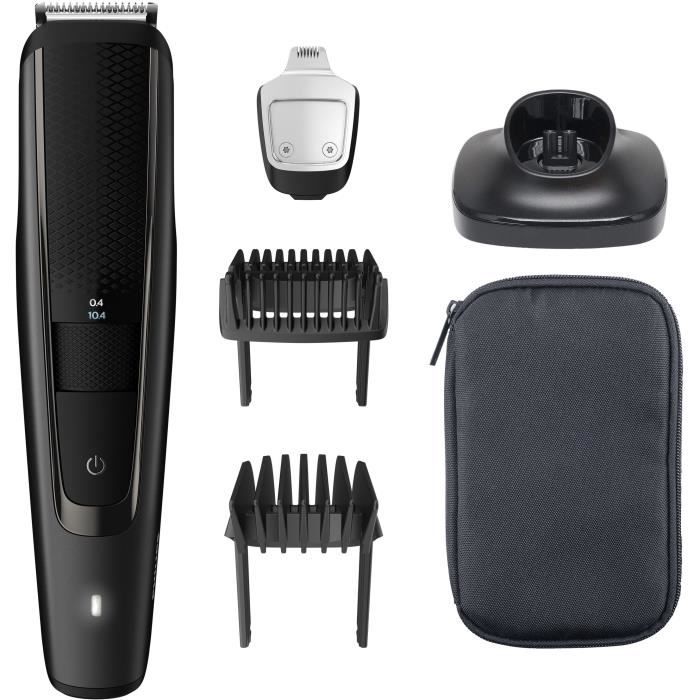 PHILIPS BT5515/15 - Rasoir/Tondeuse barbe Series 5000 - 40 hauteurs de coupe - 90 min d'autonomie - 100% Étanche