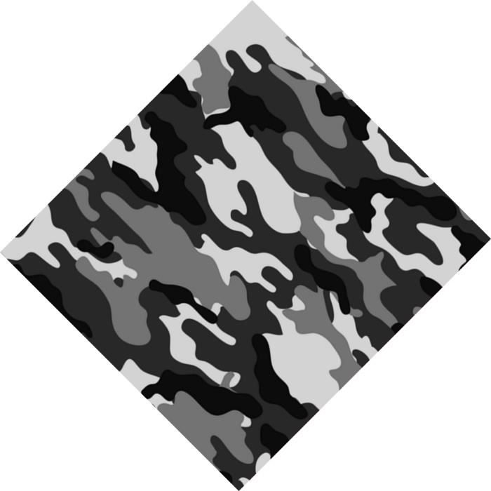 LOT 6 BANDANAS CAMOUFLAGE GRIS 100% COTON Foulard Motif Paisley Homme Femme Enfant Airsoft Paintball Country Moto Motard Biker