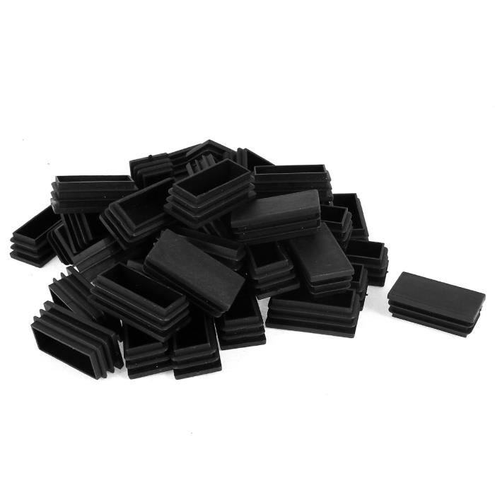 10 Stck Bouchon pour tuyau carr/é 25x25 anthracite plastique Embout bouchons dobturation