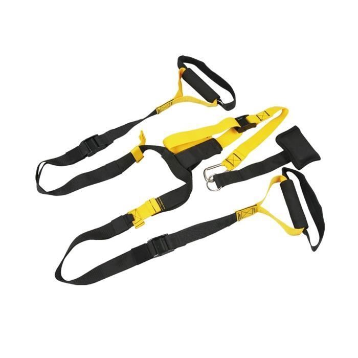 Sangle de suspension Trainer ajustable Sporti France - noir/jaune - TU