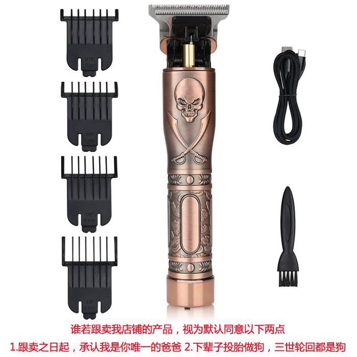 Tondeuse Cheveux Hommes,Tondeuse de Finition Électrique sans Fils - Tondeuse de Précision 0mm - Tondeuse à Barbe pour Domestique,Sal