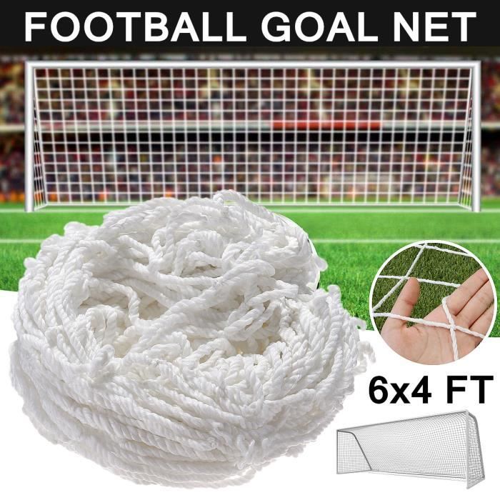 6x4 ft Filet de Football en Polypropylène Haute Résistance Sport Formation Jardin