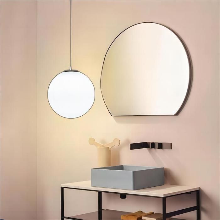 WOTTES LED Moderne Lustre Suspension Lampe Verre en forme de