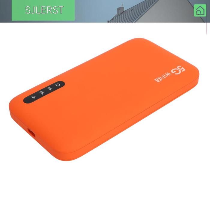 Routeur Hotspot mobile 5G à haute vitesse avec emplacement pour carte SIM 6100mAh Routeur portable à double bande batterie pour