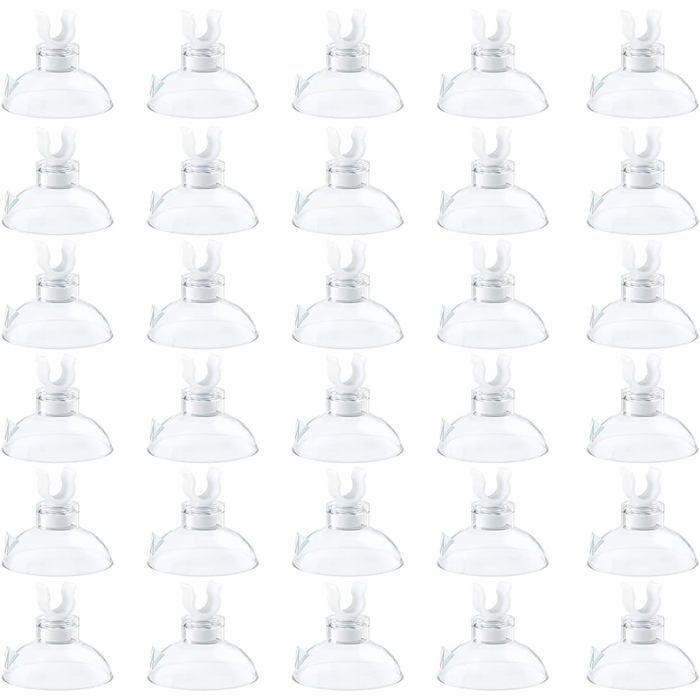 Meilleurs prix pour 30 Pièces Ventouse Transparente pour Aquarium Pompe avec Porte-Tube Clips Pinces pour Poissons，5*25MM
