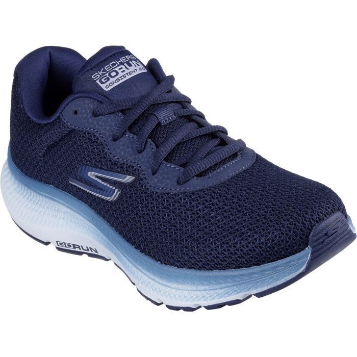 Skechers Skechers Go Run Consistent 2.0 Fast Pace Sneakers Textile Pour Femmes En Bleu Marine/Bleu