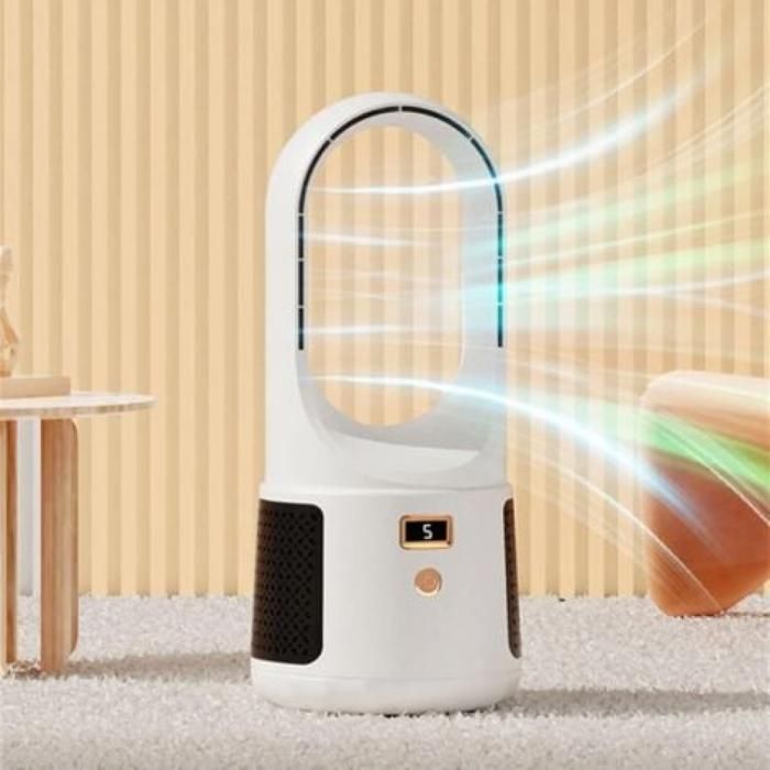 Ventilateur de bureau silencieux sans pales - Portable - Rechargeable par USB - Pour la - Kcvv