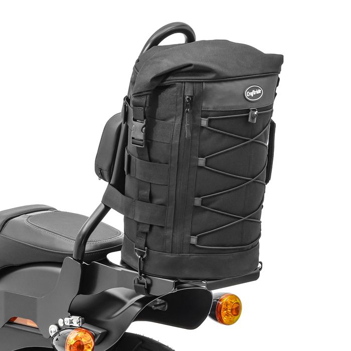 Sacoche de sissybar pour motos custom sac rouleau arrière Craftride DB4