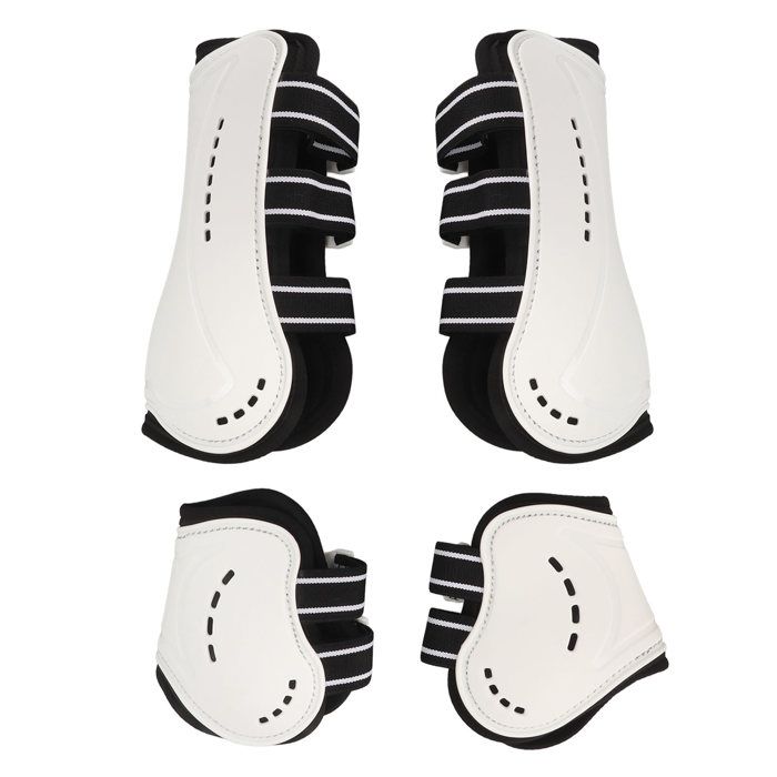 SURENHAP bottes de tendon de cheval ouvertes Bottes de tendon de cheval réglables et respirantes bottes de animalerie eponge M.
