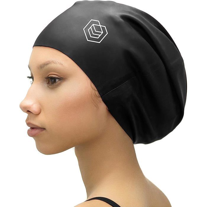 Bonnet de Bain Grand pour Cheveux Longs Conçu pour Les Cheveux Longs Épais ou Bouclés Adulte Unisexe Femmes et Hommes 100% Premium