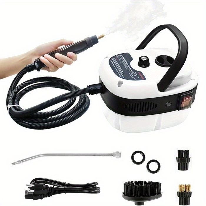 Nettoyeur vapeur portable haute température 2500W avec réservoir deau adapté aux cuisines salles de bains voitures etc