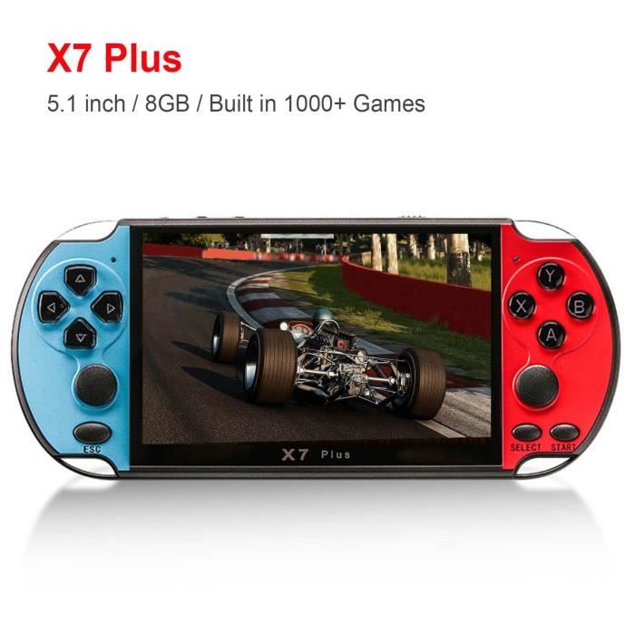 Console de jeux vidéo X12 Plus 7 pouces, 1000 jeux intégrés, 16 go, Double  Joystick, sortie AV, carte TF - Cdiscount Jeux vidéo