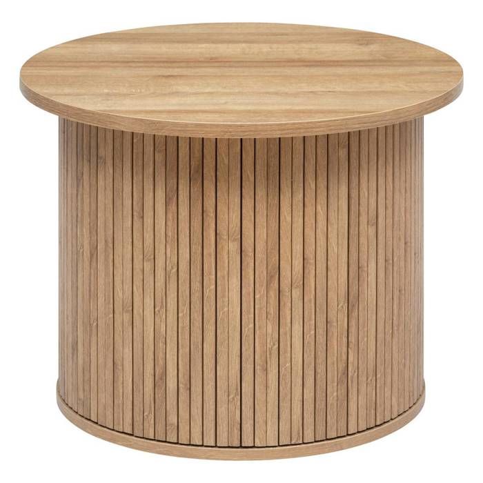 Table à café Colva en placage effet bois D60cm - Atmosphera Créateur dintérieur
