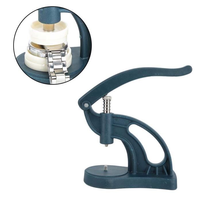 Presse De Boîtier Montre - Outil Professionnel Pour Changer Pile Et Fermer Boîtier, Kit Complet En Métal Argenté