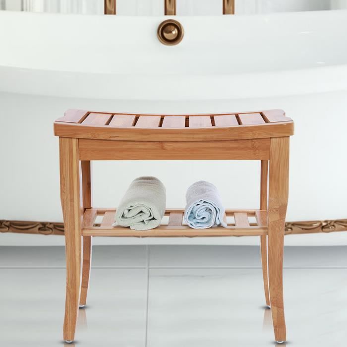 Siege De Douche En Bambou Tabouret De Bain Salle De Bain Maison En