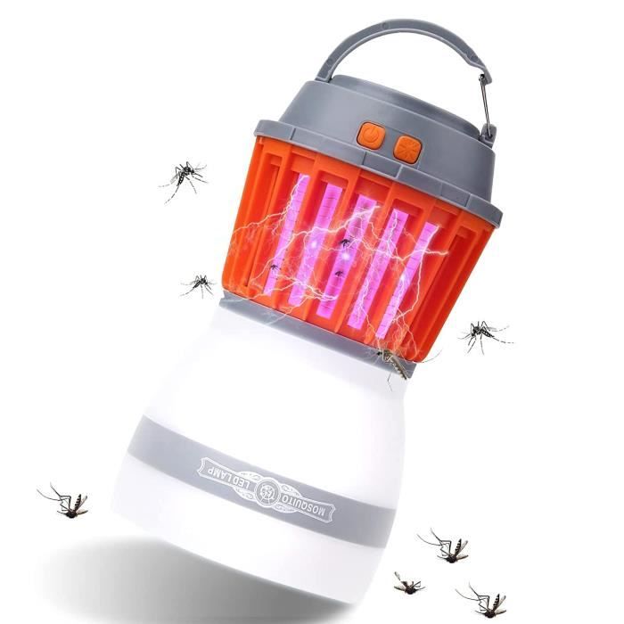 Orange)Camping Lampe Moustique Tueur De Moustiques Piège À Moustiques