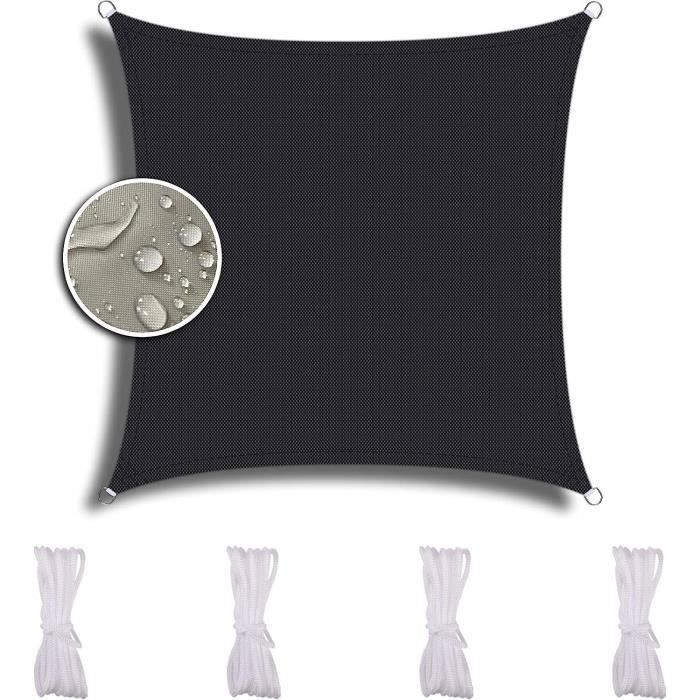 Voile D'Ombrage Carré 2.5X2.5M, Pour Jardin Terrasse Camping, Durable