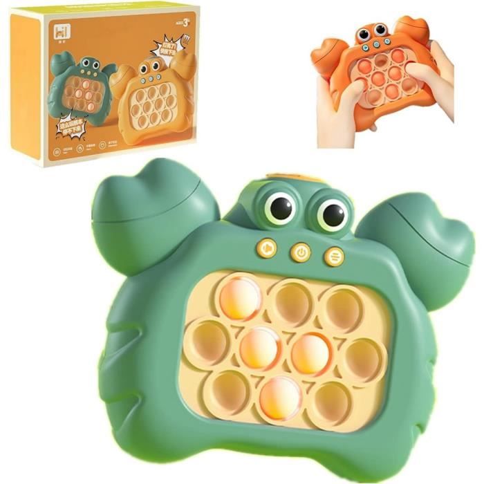 Jeu Pop Électronique Sensoriel - Bubble Fidget Toy Lumineux Et Sonore, Soulage Stress Pour Enfants Et Adultes (Vert)