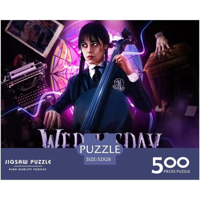 Mercredi Addams Puzzles 500 Pièces Puzzle En Bois Garçons Et Filles ...