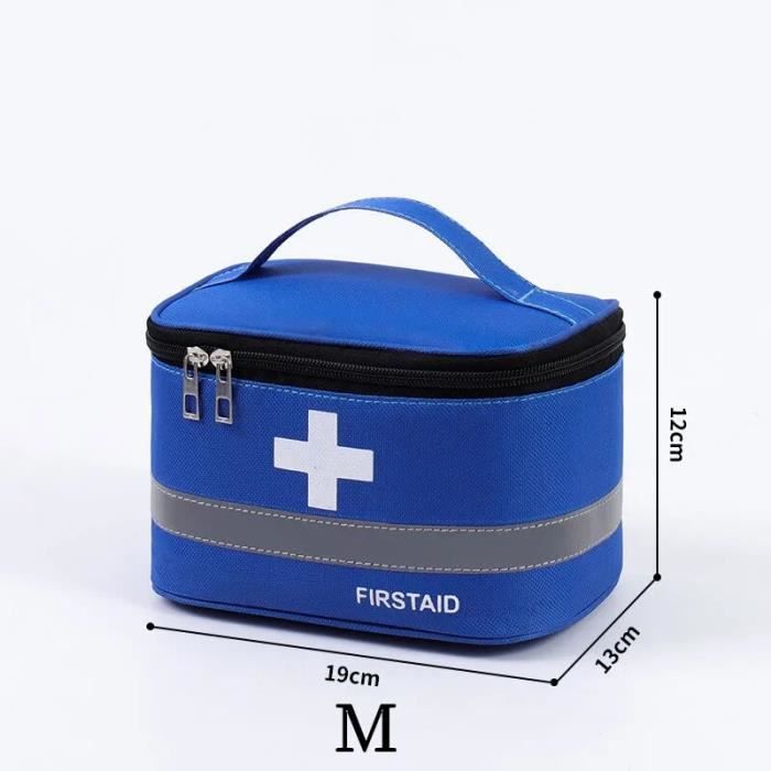 Trousse De Premiers Secours Imperméable – 17x13,5x5 Cm, Nylon Oxford, Croix Rouge, Compartiments Multiples, Pour Randonnée, Voiture, Famille