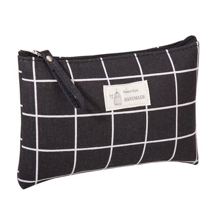 Trousse de maquillage - Bleu flamant - Sac de voyage - Étanche - Tissu
