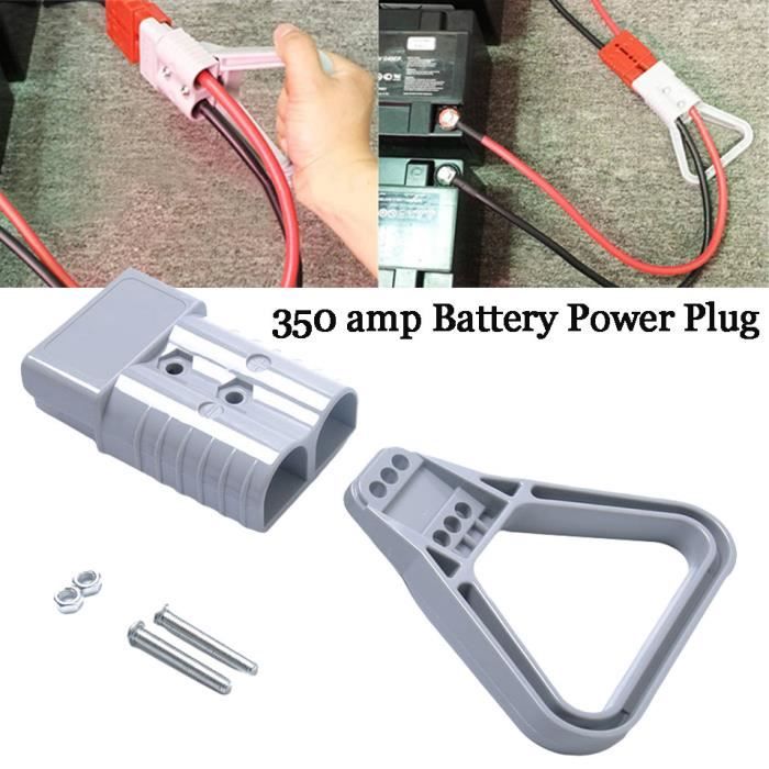 350amp Connecteur Fiche Remorque Double Batterie 12v 24v 350a Connerctor Gris Poignee One291 Achat Vente Boitier Electronique 350amp Connecteur Fiche Cdiscount