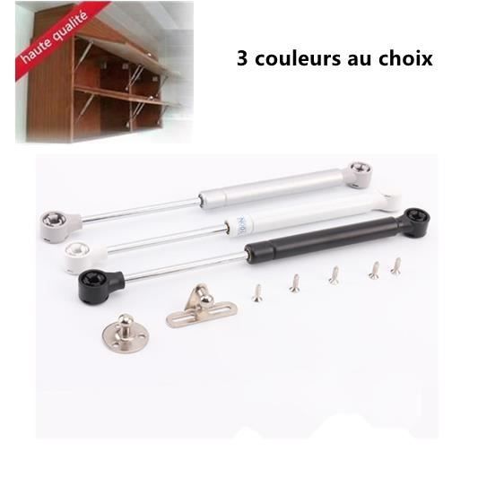 2 X Bras Pneumatique Verin Noir Pour Levage Porte Armoire Cuisine