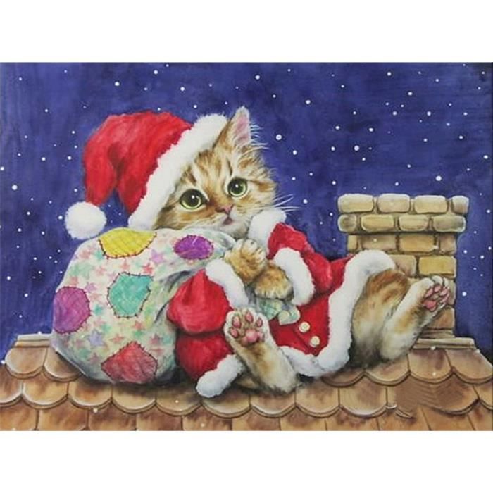 5D diamant Peinture de Noël Bonhomme de neige broderie bricolage Kit point  de croix Décor de Noël@LP-1310 - Achat / Vente objet décoration murale -  Cdiscount