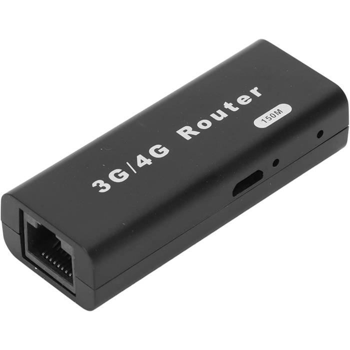 Mini Routeur WiFi Portable 150Mbps - Avec Port RJ45 Et USB Pour Clé 3G/4G - Partage Hotspot - Compatible Mac, PC, Android