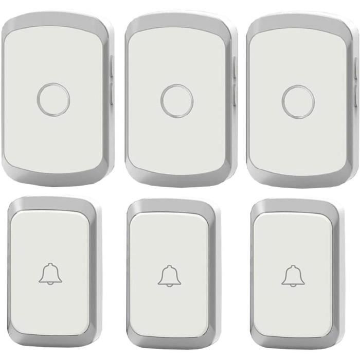 Kit de Carillon de Porte, sans Fil de Plus de 1000 Pieds avec