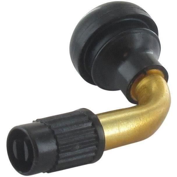 Valve complète pour pneumatique tubeless, modèle courbé (type PVR70) - Longueur: 42mm