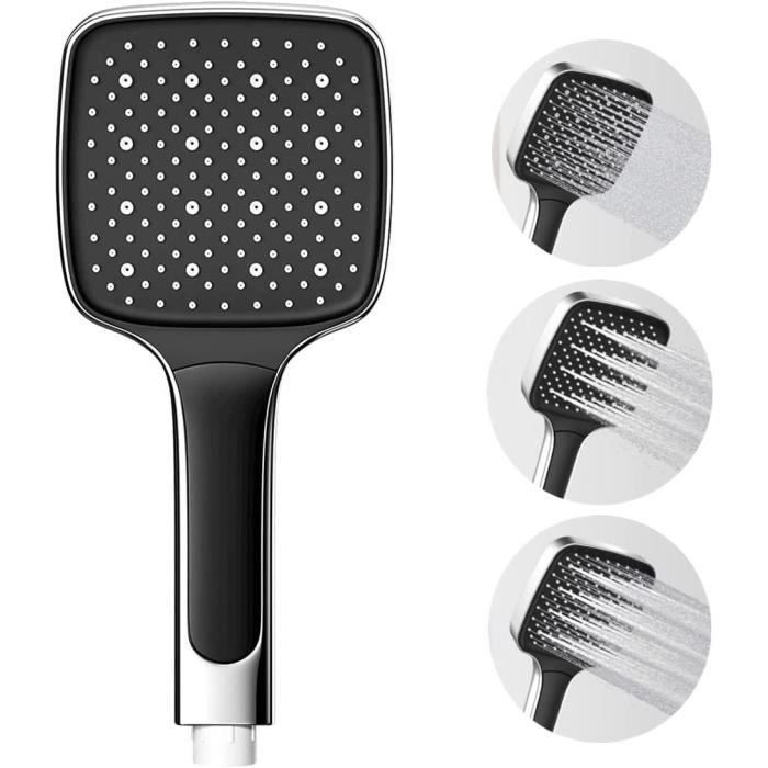 Pommeau De Douche Anti-Calcaire Haute Pression - 6 Pouces - Économie D'Eau 40% - Rotation 360°