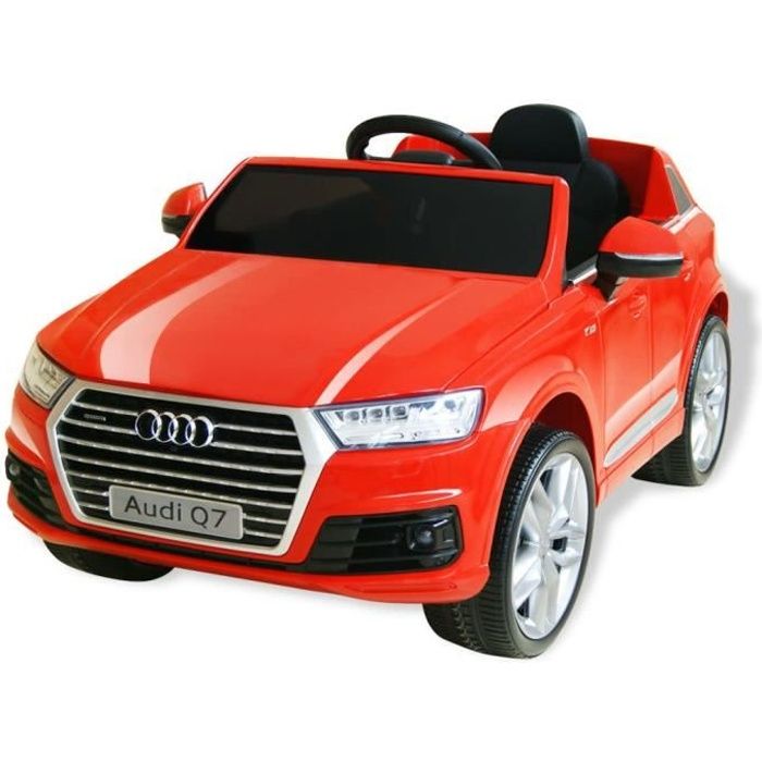 Voiture Electrique Pour Enfants Jouet Pour Bebe 3 A 7 Ans Audi Q7 Rouge 6 V Cdiscount Jeux Jouets