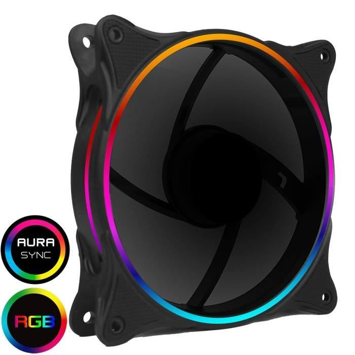 Game Max Jeu Max PC Ventilateur de Refroidissement 120 mm, LED