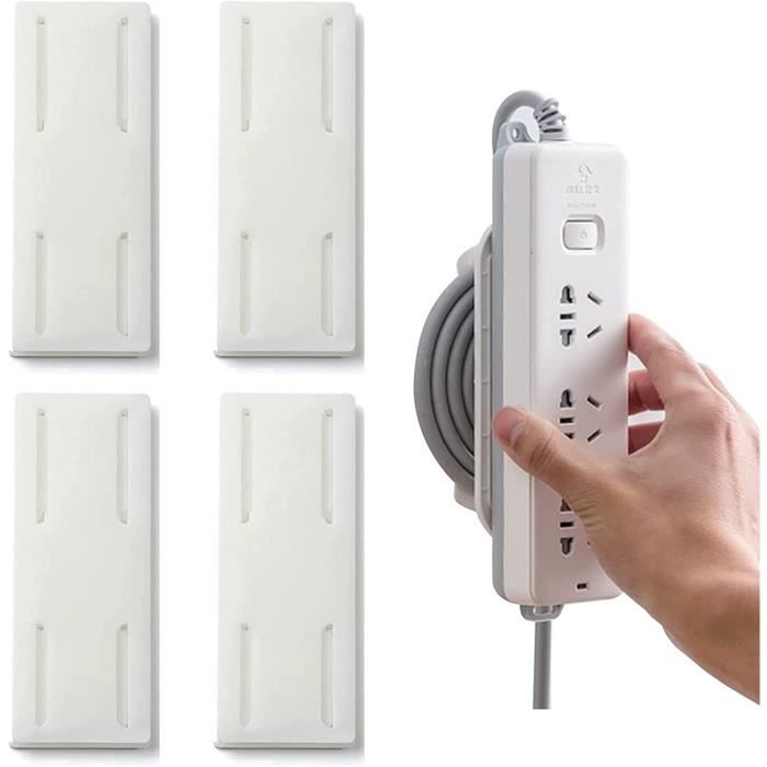 Support De Multiprise Autocollant, Fixateur De Prise De Bureau