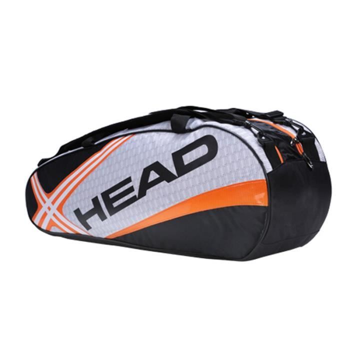6-9 pièces de sac de raquette de tennis en nylon polyester sac à dos adulte  sac de raquette de tennis de grande capacité - Cdiscount Sport