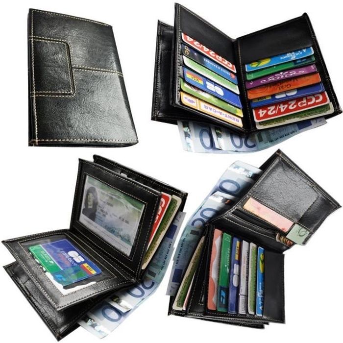 2 Couleurs HOMME cuir synthétique Nom Commercial Porte-Carte Poche étui Portefeuille nous 2 Couleurs HOMME cuir synthétique Nom Commercial Porte-Carte Poche étui Portefeuille nous