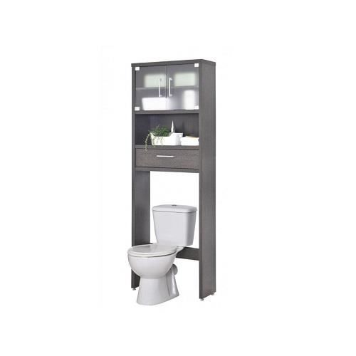 armoire de salle de bains sur la toilette - top kit - gala inodore 8950 - 66 x 194 x 25 - wengé
