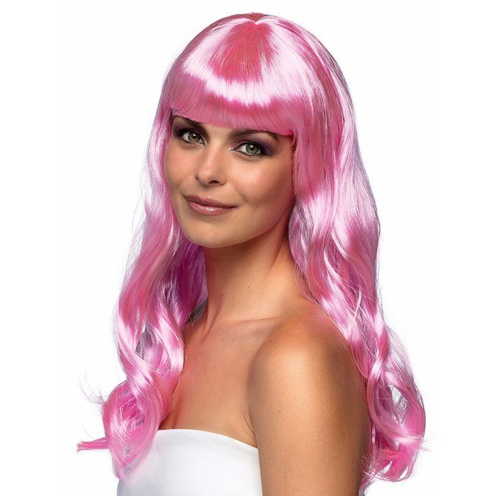 perruque rose clair