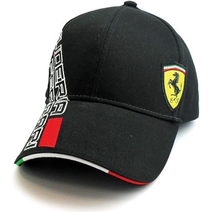 Casquette Ferrari Scuderia F1 Team replica Noir - Cdiscount Prêt-à-Porter