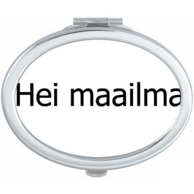 Bonjour Citation Noire Positive Miroir Ovale Encourager Makeup Compact  Portable Mignon Miroirs De Poche À La Main Cadeau Mult[u2225] - Cdiscount  Au quotidien