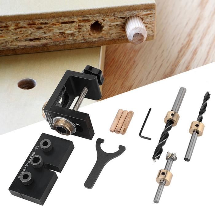Guide De Perçage Droit Pour Trous De Chevilles 3 à 12 Mm - Outil Menuiserie, Bricolage, Placement Précis