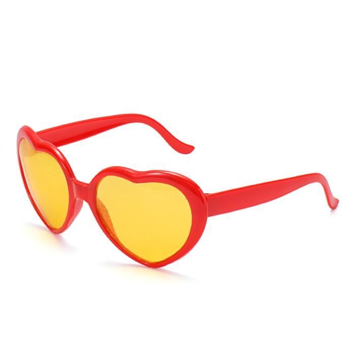 Lunettes De Soleil Coeur Rouge Vintage - L'inattendue