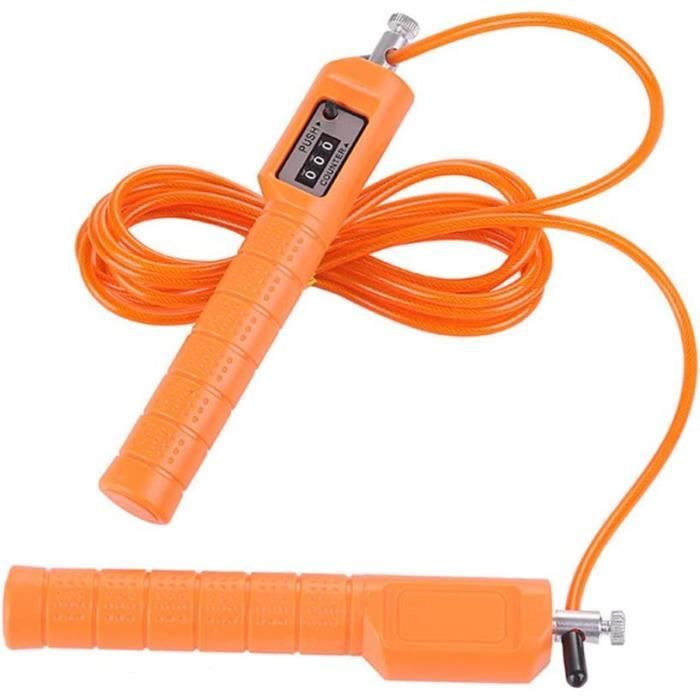 Corde à Sauter Crossfit InnoTi - Avec Ou Sans Poids, Câble Acier 2.5mm, Poignées Aluminium Réglables