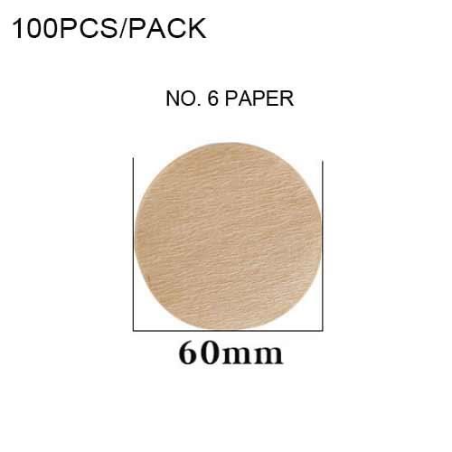 100 Filtres à Café Papier N°6 - 60mm - Pour Une Extraction Propre Et Savoureuse - Maison Ou Café - Sans Odeur, Fibres De Bois