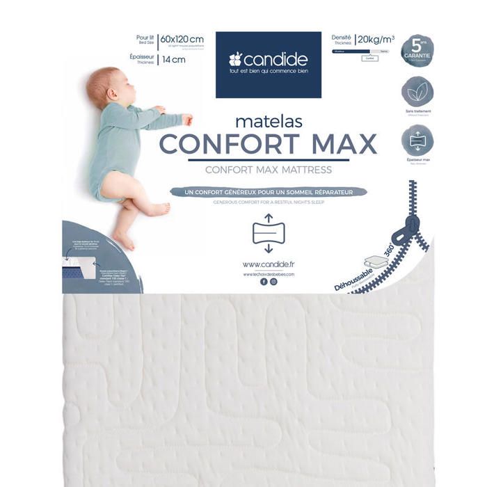 CANDIDE - Matelas Confort Max 14cm 60x120cm CANDIDE - Matelas Confort Max 14cm 60x120cm