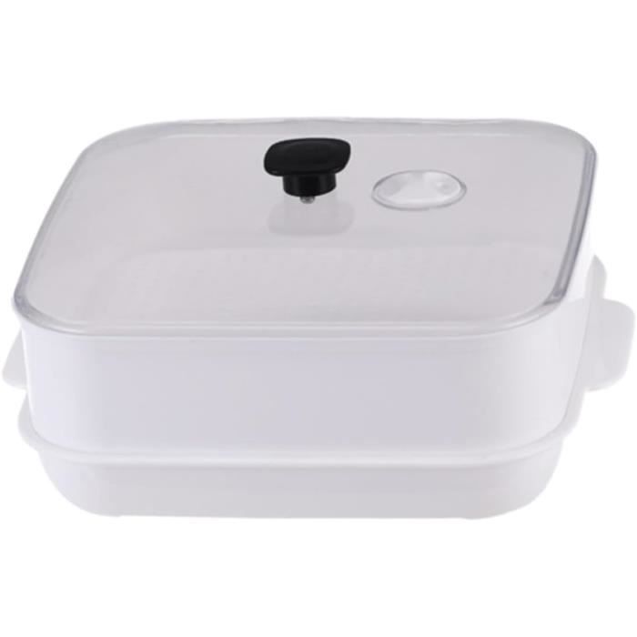 Cuiseur Vapeur Pour Micro-ondes - Panier Antiadhésif Avec Couvercle - Pour Légumes, Œufs, Riz, Raviolis - Résistant à La Chaleur - 6