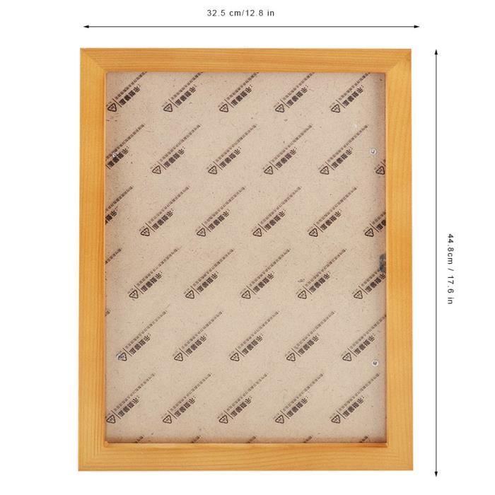 Cadre Photo En Bois FRAMO 76x99 Cm Pin Noir - Sur Mesure Verre Acrylique Antireflet